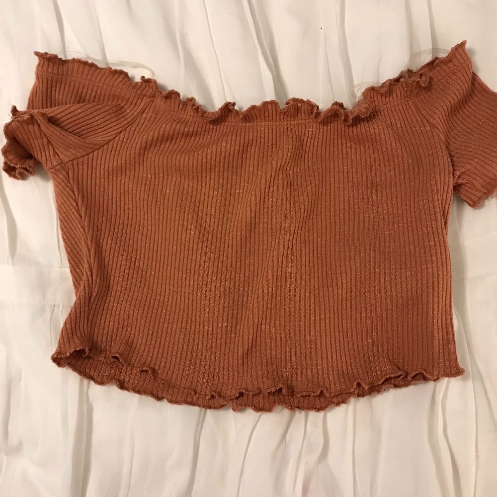 Rust Orange Crop Top